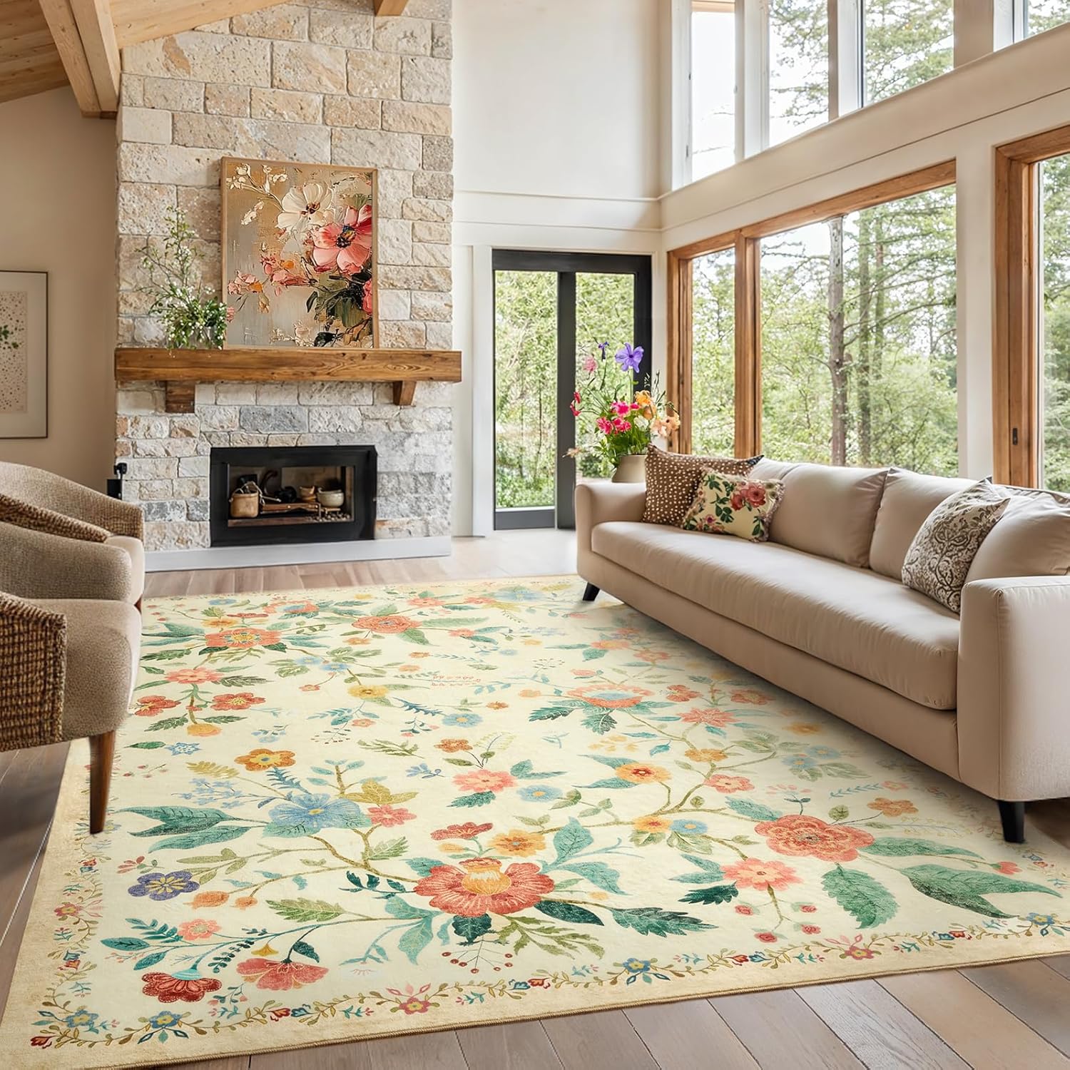 Amada 6x9 Area Rugs for Living Room, Bedroom & Dining Room