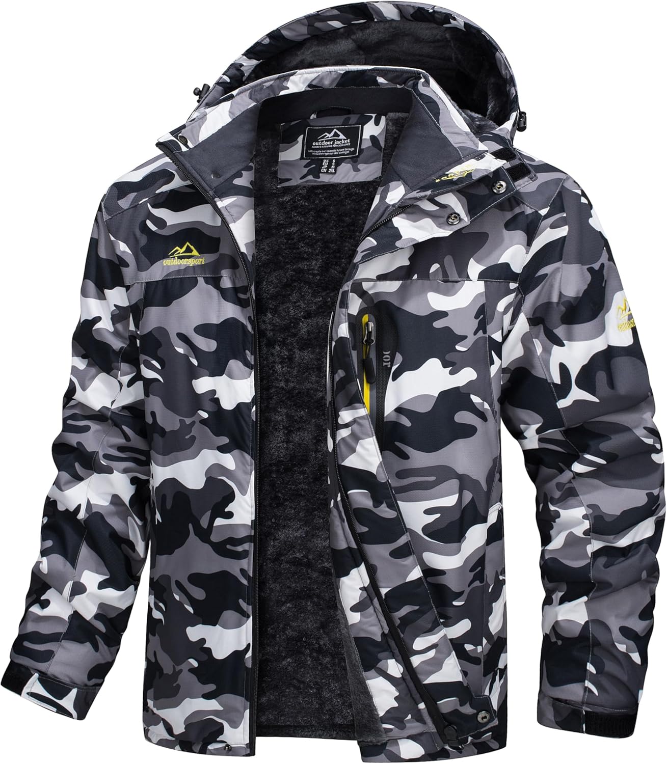 MAGCOMSEN Water Resistant Ski Jacket - 5 Pockets