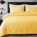 Whale Flotilla King Size Yellow Quilt Set - All Seasons Comfort