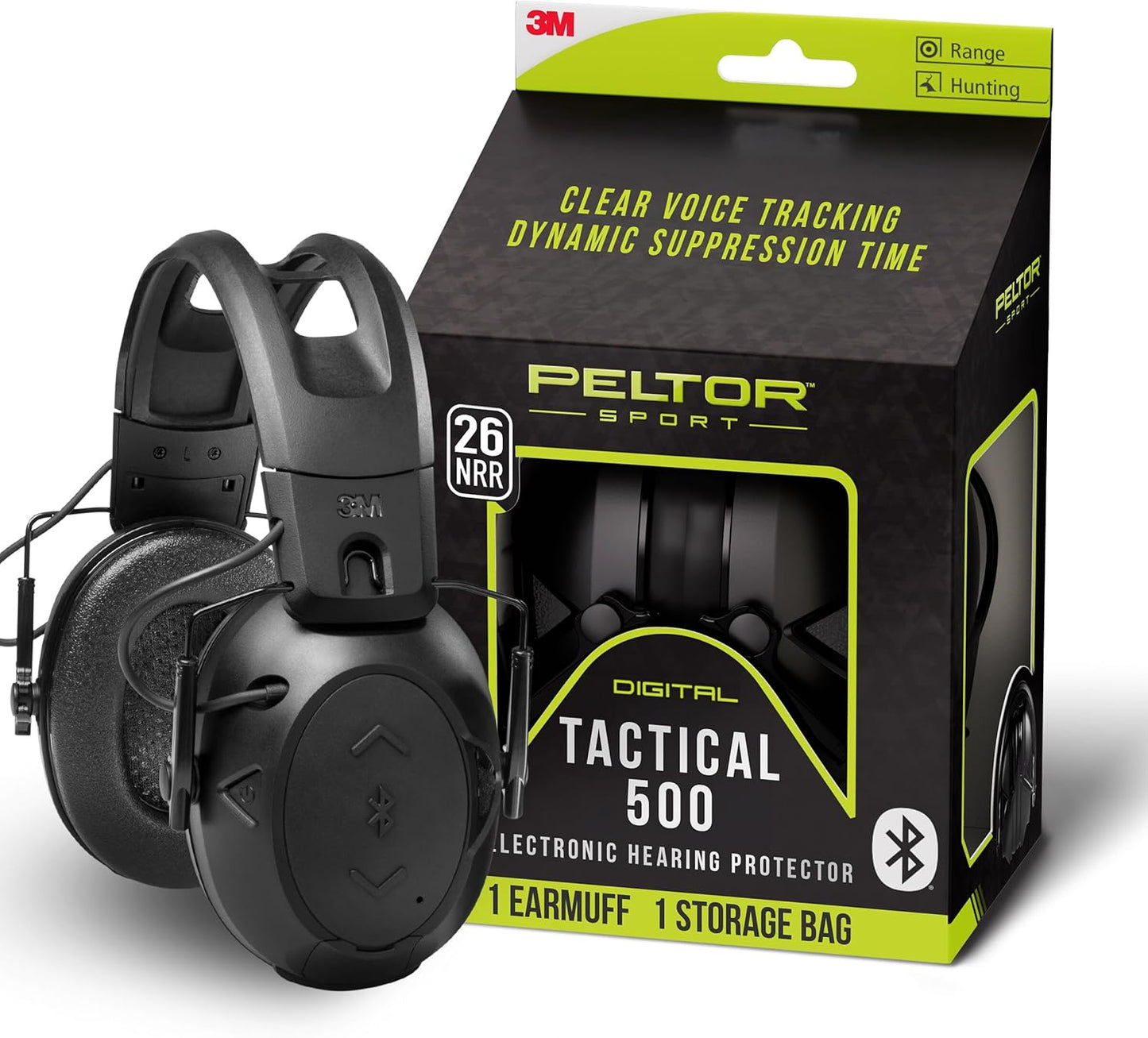 Peltor Sport Tactical 500 Bluetooth Hearing Protection Ear Muffs