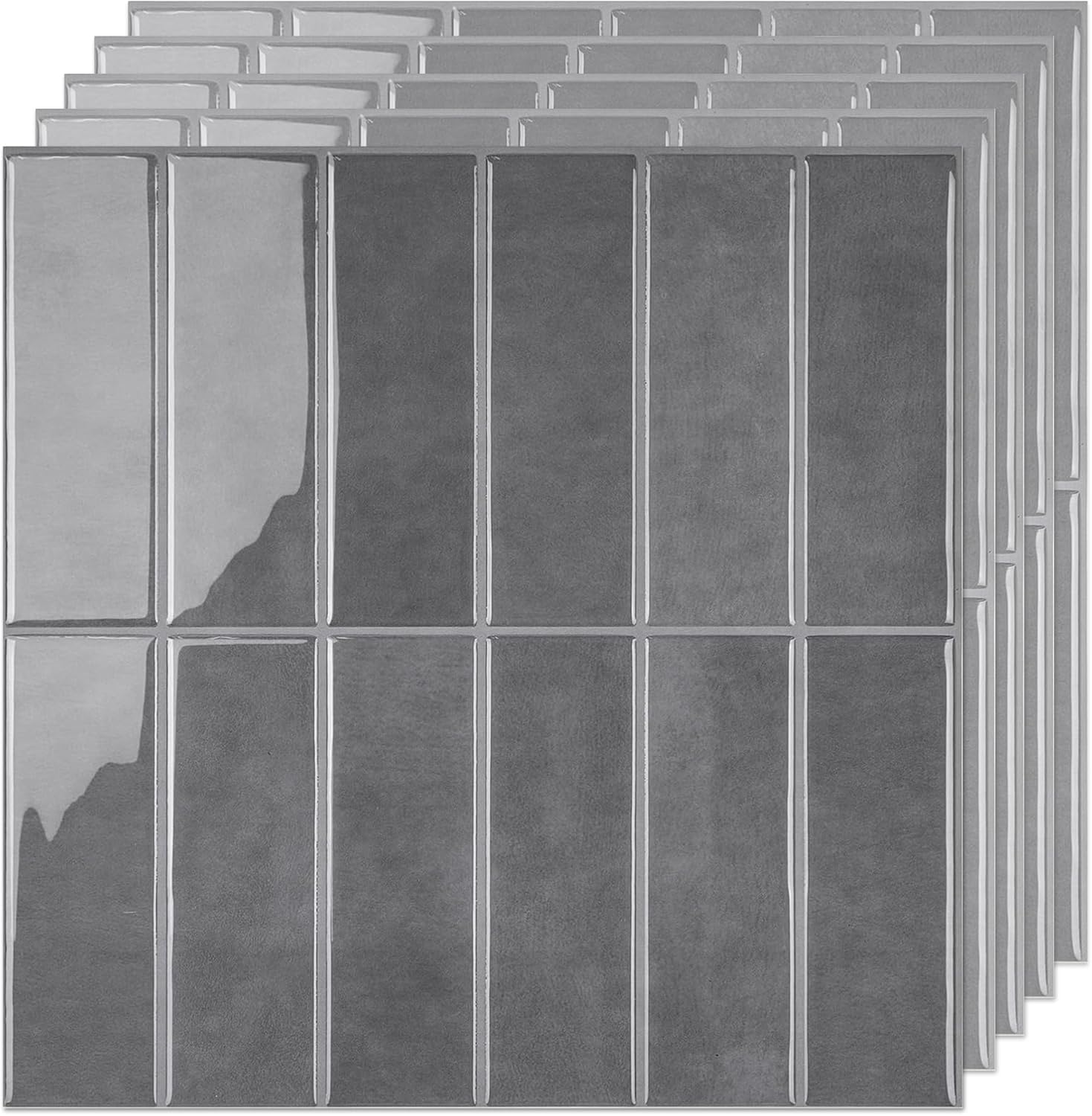 5 Pack Peel and Stick Backsplash Subway Tiles for Easy DIY