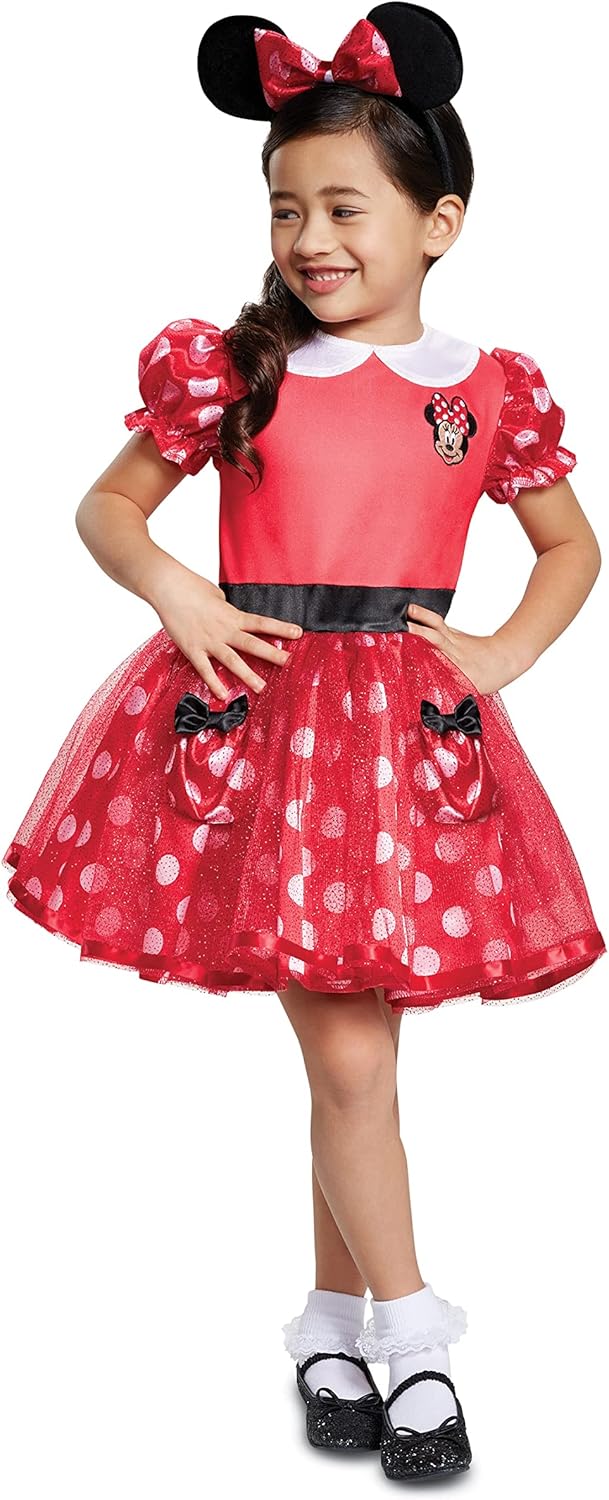 Red Minnie Mouse Toddler Costume for Fun Dress-Up Adventures