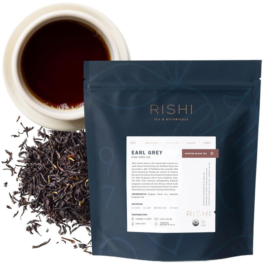 Organic Earl Grey Tea - Energizing Black Tea with Bergamot Oil