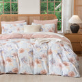 Queen Size Comforter Floral 3-Piece Set - Soft Lightweight Comfort