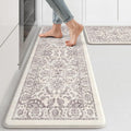 KIMODE Comfort Kitchen Floor Mats Cushioned Anti Fatigue - Set of 2