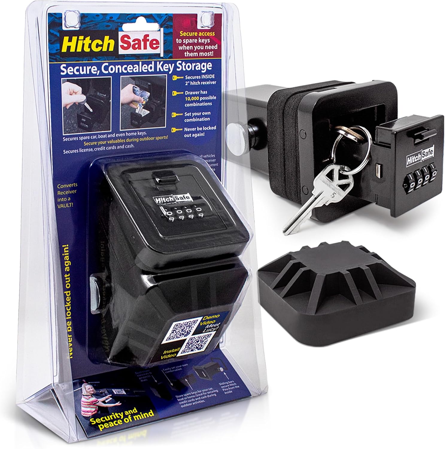 HS7000 Key Vault - Hidden Trailer Hitch Safe for Secure Storage