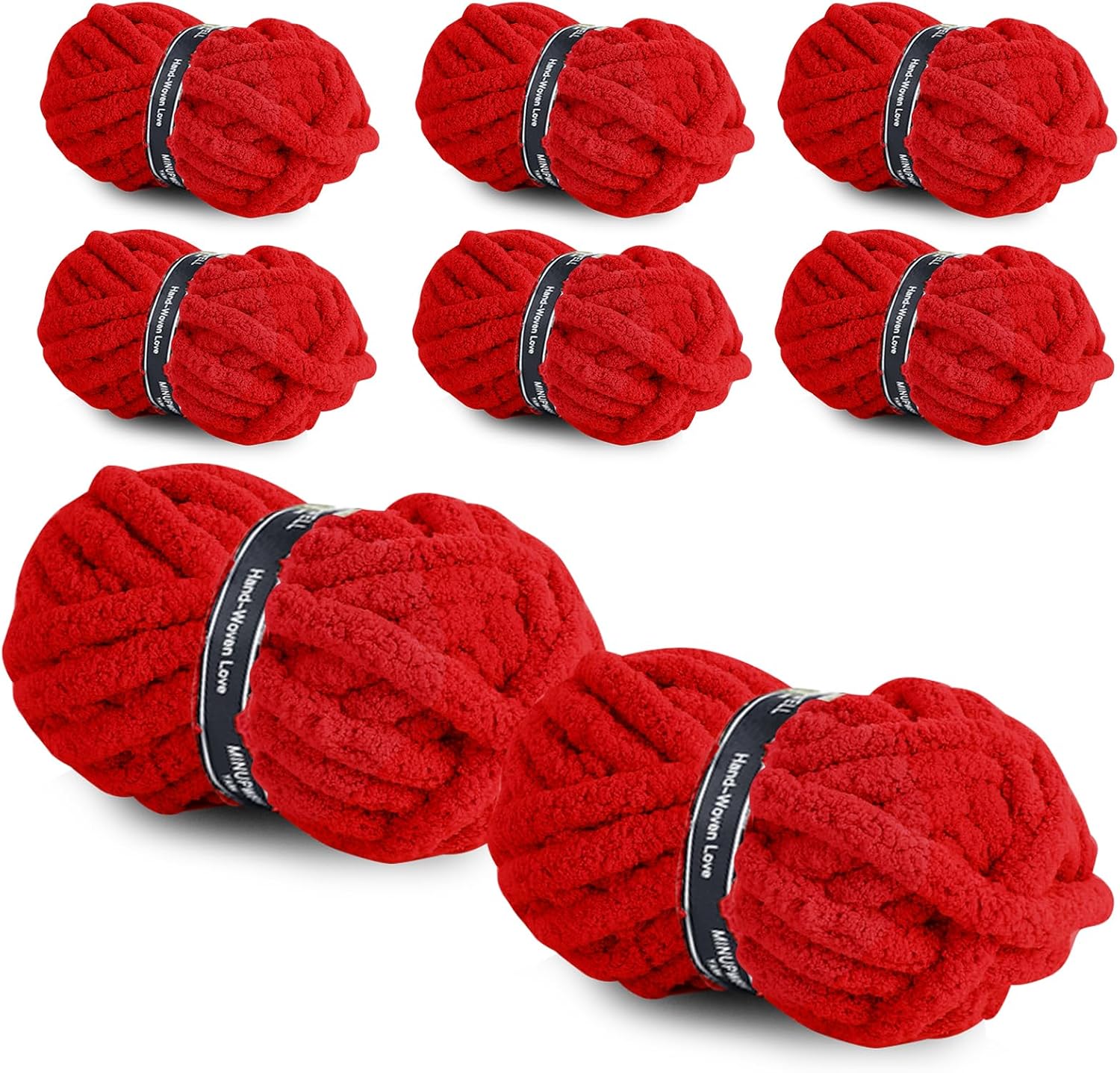 Jumbo Chunky Chenille Yarn for Knitting and Crocheting Projects