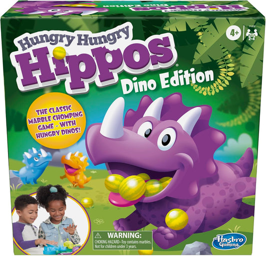 Dino Edition Hungry Hippos: Roaring Fun for Kids 4+!