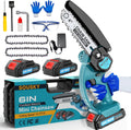 Mini Chainsaw Cordless 6in Portable - Compact Powerful Pruner