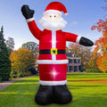 8FT Christmas Inflatable Santa Claus Outdoor Decoration - Bright LED