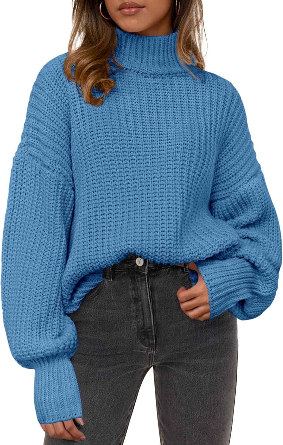 PRETTYGARDEN Fall Oversized Sweaters for Women Cozy Knit Tops