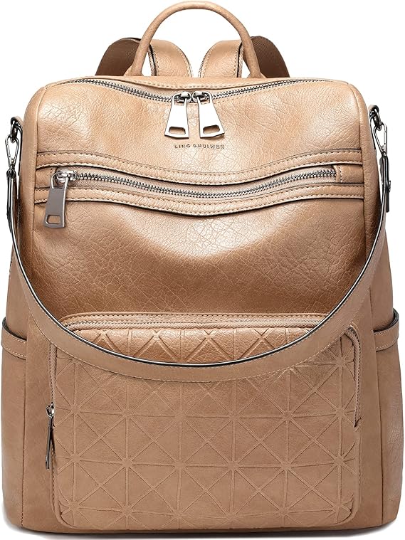 LING SHUIWEN LSW Backpack Purse for Women - Vintage Style