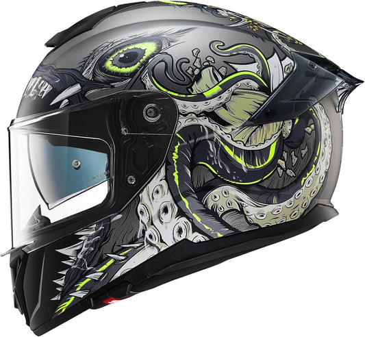 ILM Full Face Dual Visor Motorcycle Helmet for Safety and Comfort