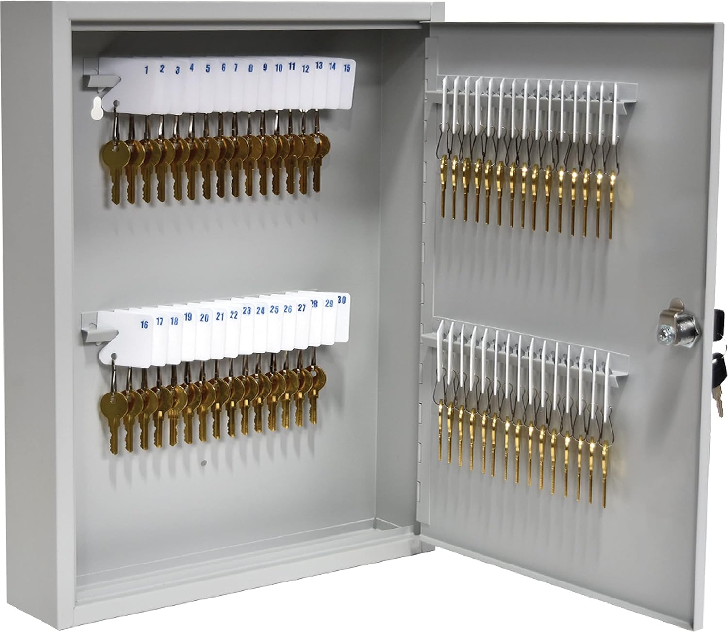 Fort Knox Key Holder Cabinet - Secure 60-Key Storage Solution