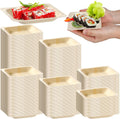 Disposable Square Palm Bowls 600 pcs - Compact Bamboo Plates