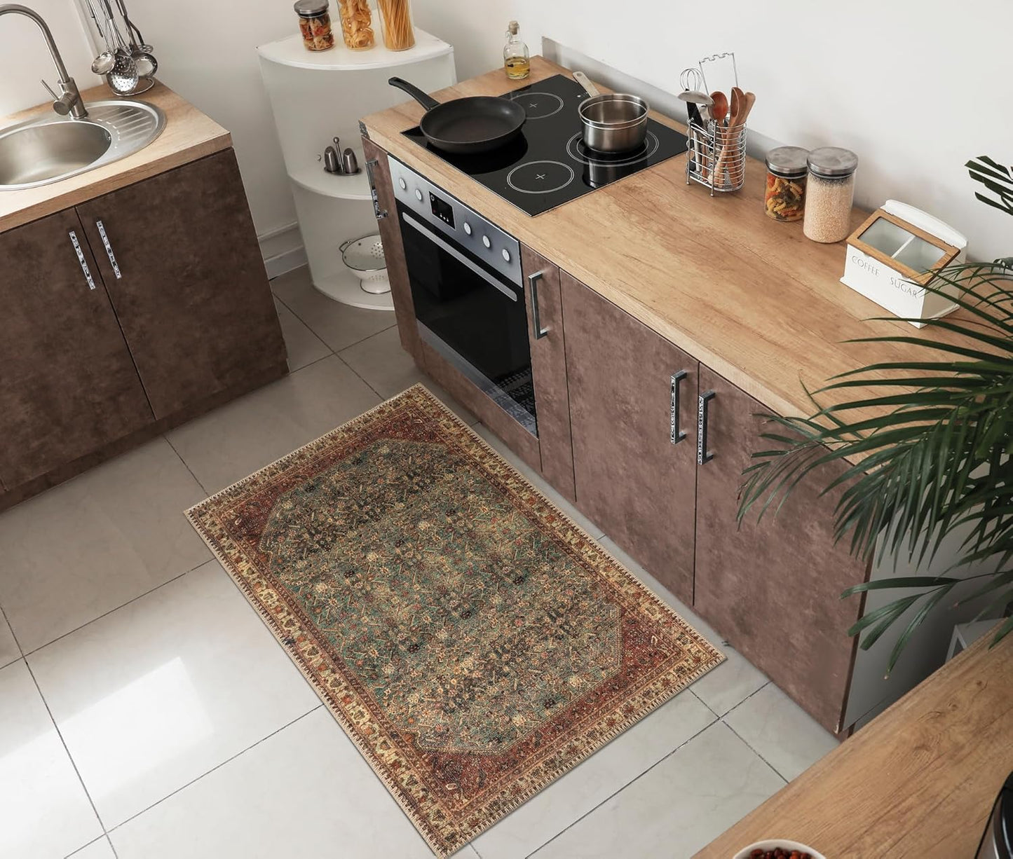 Keen Home Design 2x3 Rug - Vintage Machine Washable Entry Rug