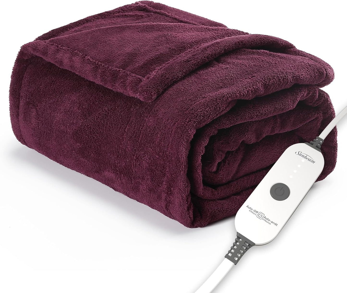 Sunbeam Electric Throw Heated Blanket for Cozy Warmth and Comfort