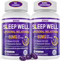 Melatonin 60mg Liposomal High Dose for Adults - Deep Rest & Brain