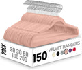 Utopia Home Velvet Hangers 150 Pack - Slim Non-Slip Closet Solution