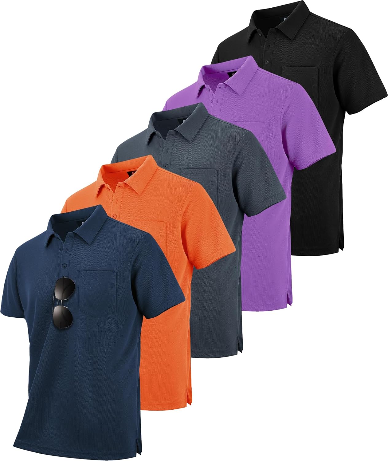 SCODI Mens Pocket Polo Shirts Short Sleeve Golf T-Shirts Review