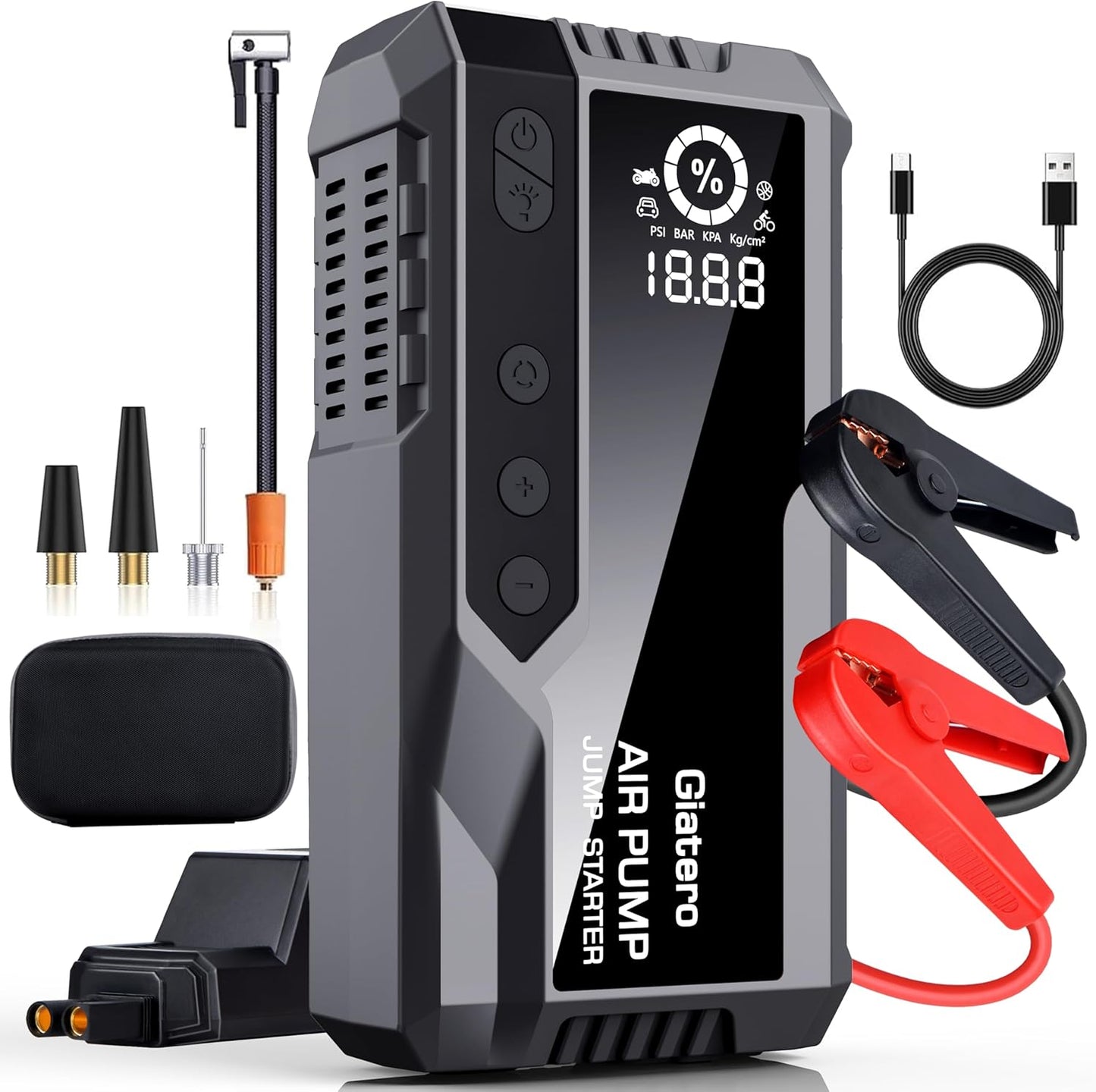 6000A Car Jump Starter & Air Compressor