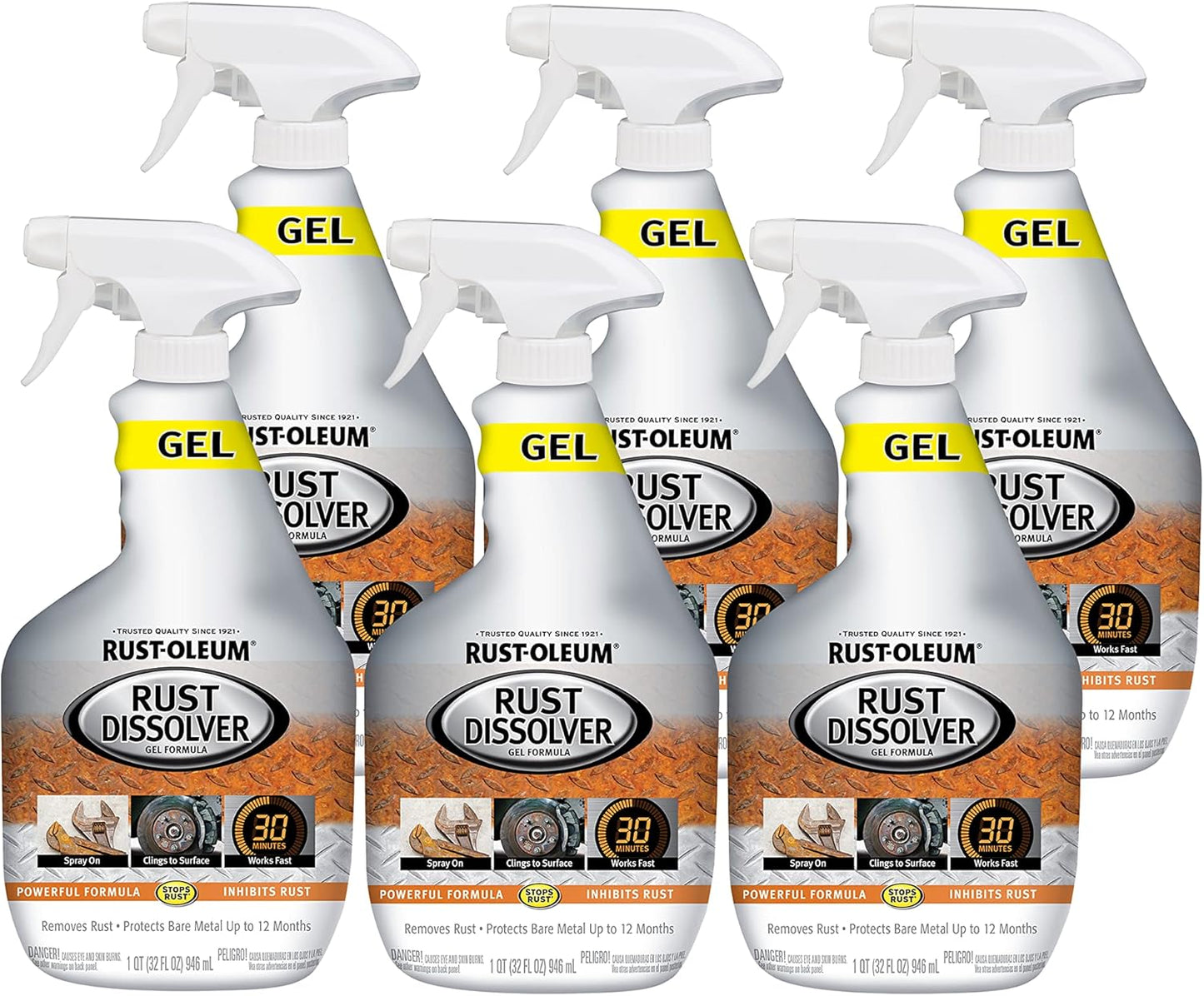 Rust Dissolver Trigger Spray Gel for Heavy-Duty Rust Removal