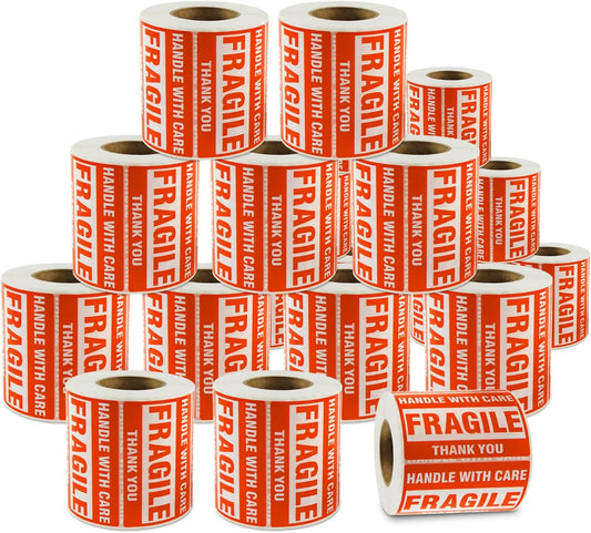 SJPACK 20000 Fragile Stickers for Safe Shipping and Handling