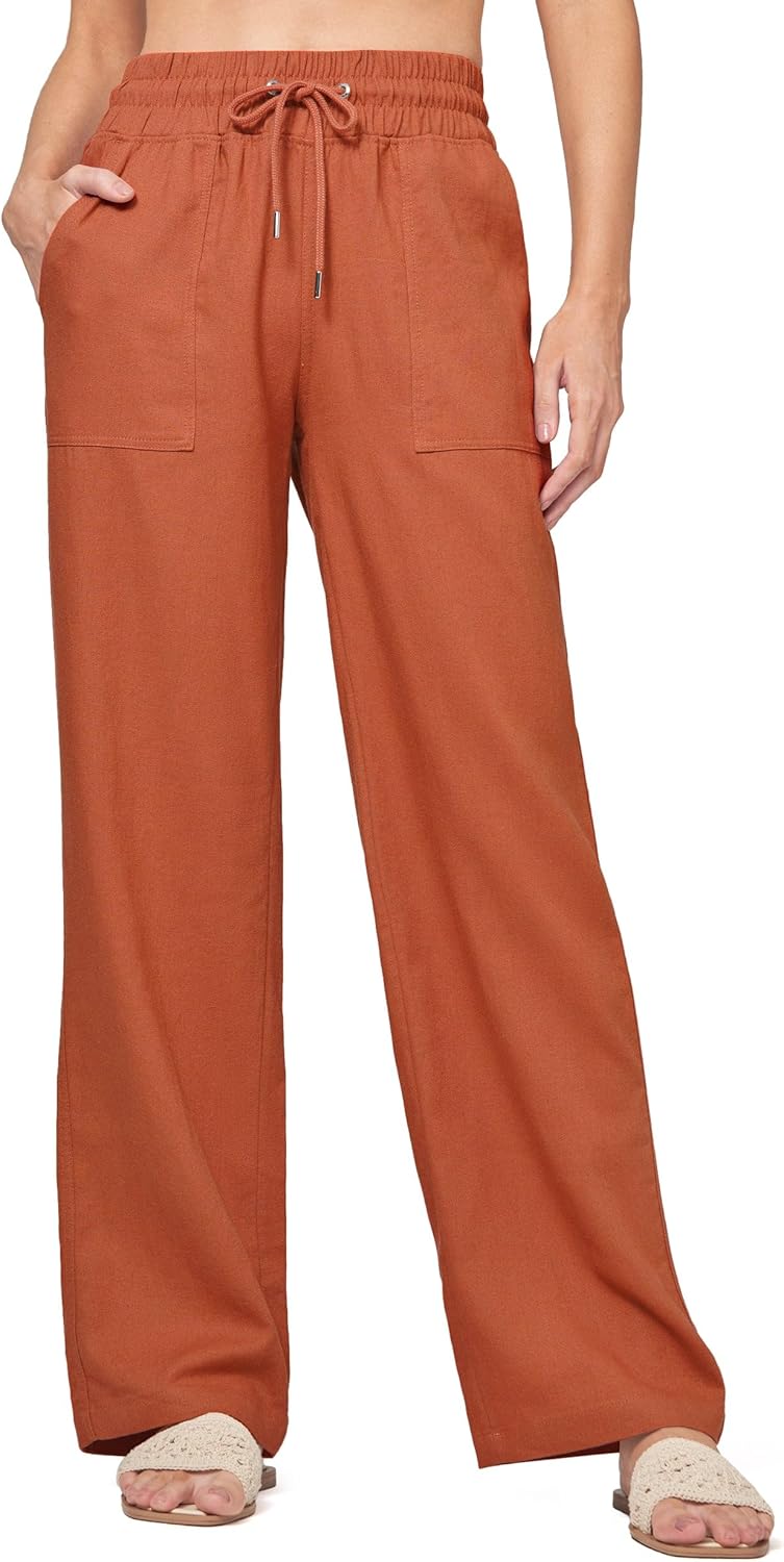 Willit Women Linen Pants Wide Leg Casual Palazzo Pants Review