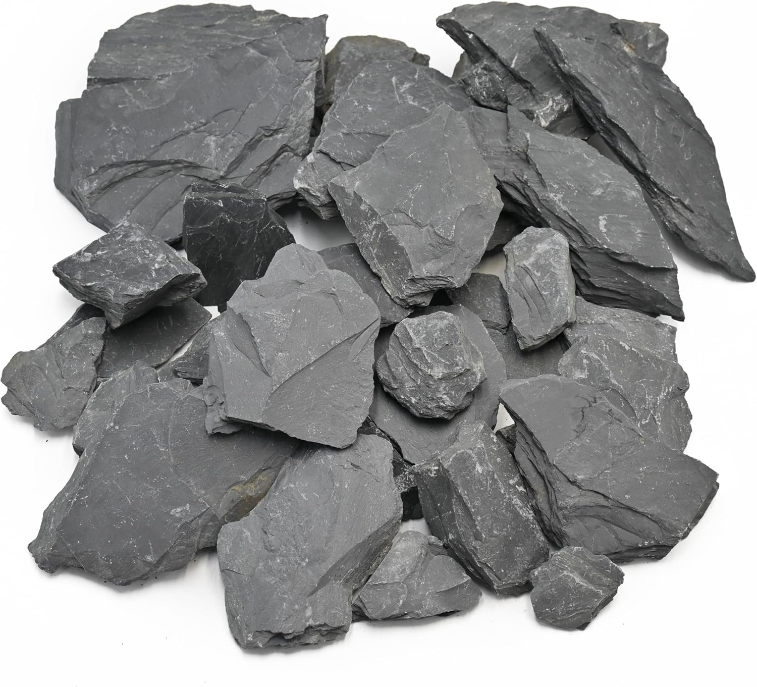 Natural Slate Stone for Aquarium and Reptile Decor 20LB
