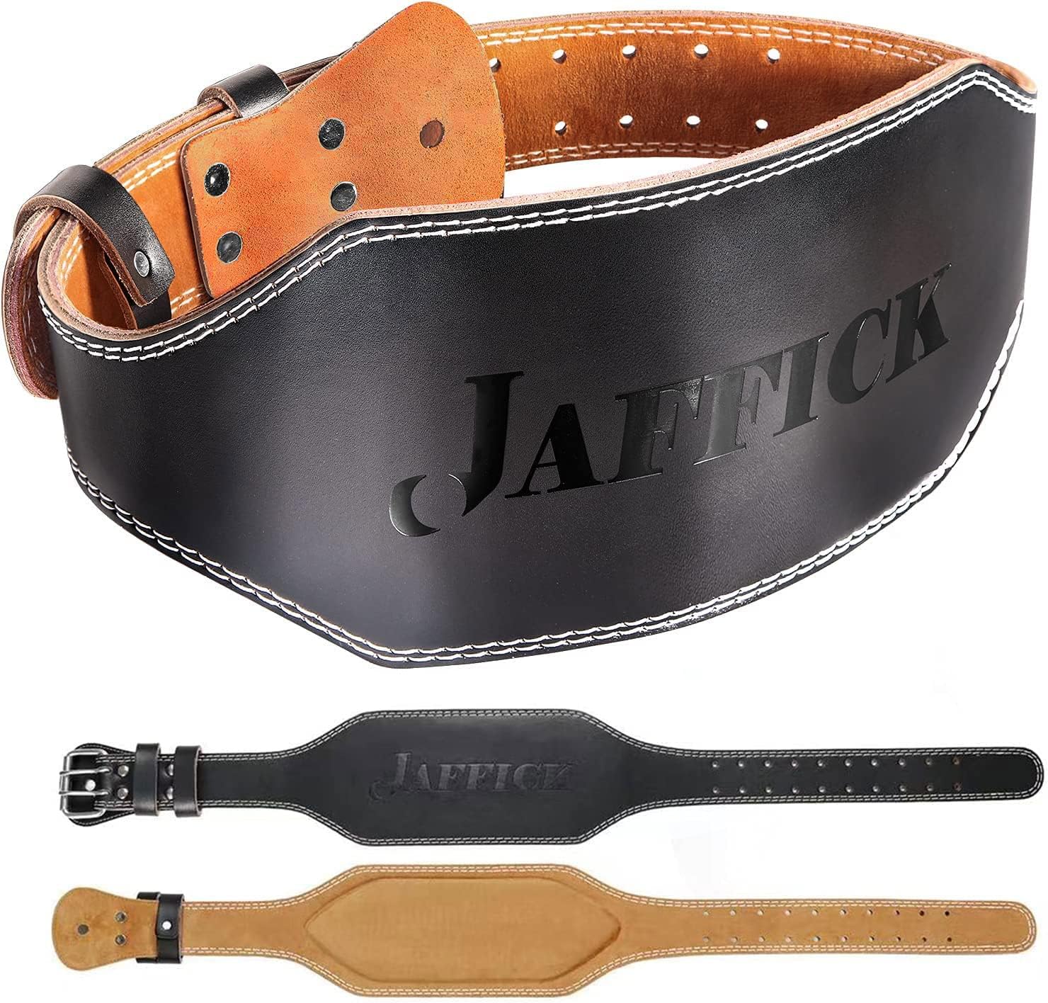 Genuine Leather Weight Lifting Belt for Men - Heavy Duty Support
