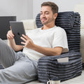 Reading Pillow for Sitting in Bed Adult - XXL Back Pillow with Pockets