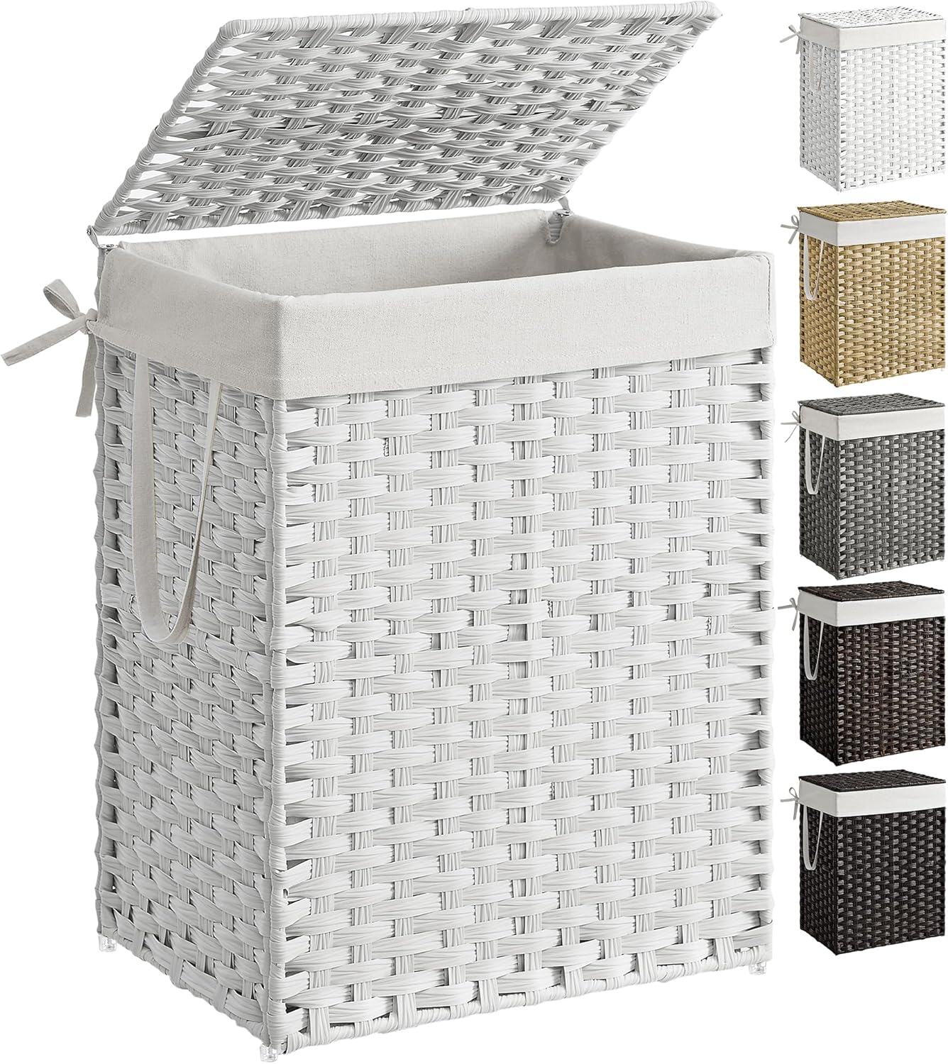 SONGMICS Laundry Hamper with Lid for Efficient Laundry Storage