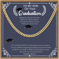 Chunky Cuban Link Chain for Men - Graduation Gift Necklace