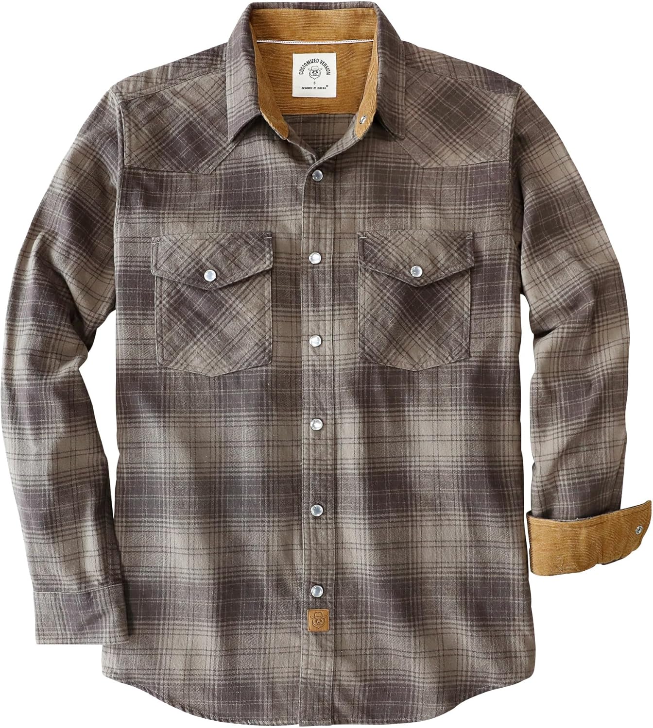 Dubinik Flannel Shirt for Men: Cozy Vintage Cowboy Plaid