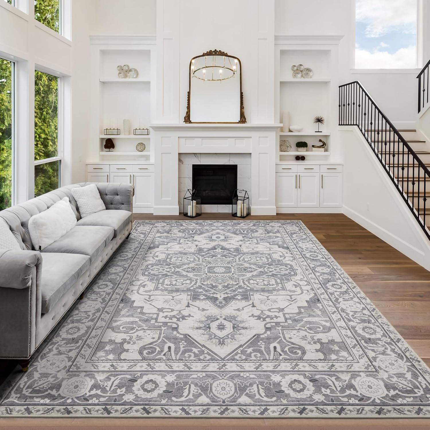 MaxRugrs 8x10 Area Rugs for Living Room - Soft & Washable