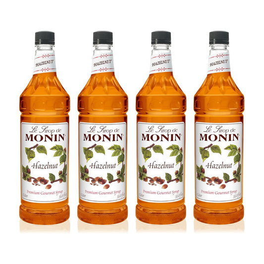 Monin Hazelnut Syrup for Lattes, Mochas, and Smoothies