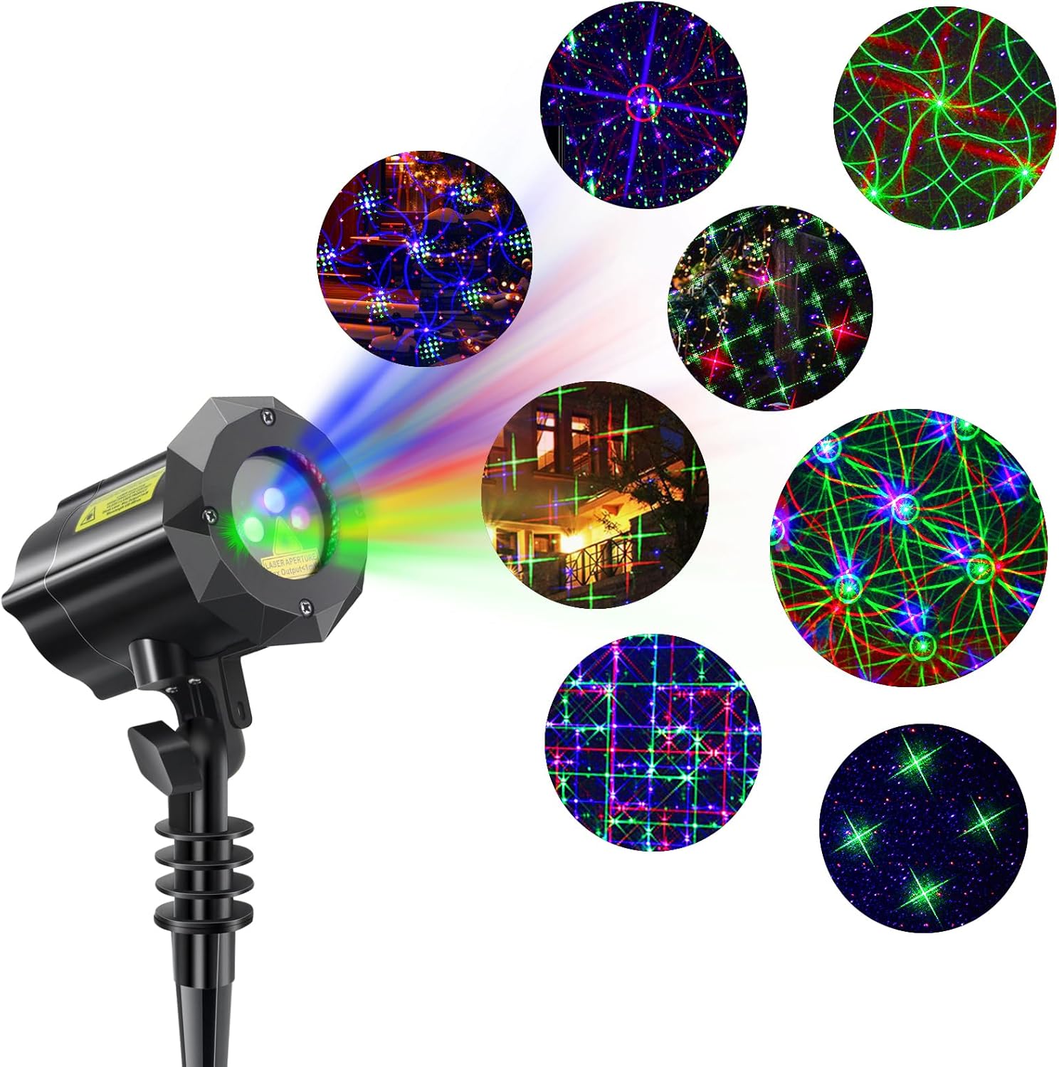 Poeland Christmas Laser Lights - Remote Control & Security Lock