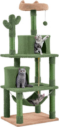 Cactus Cat Tree 62in Multi-Level Condo - Compact Activity Center