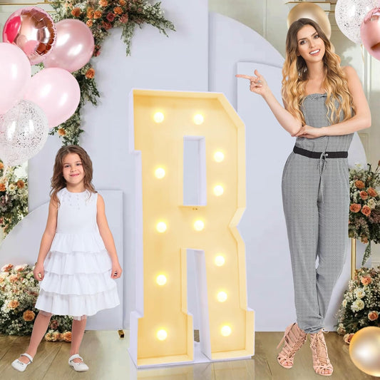 4ft Marquee for Letters R - Light Up Party Decorations