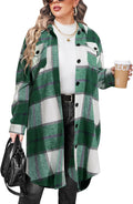 Plus Size Flannel Plaid Shirts for Women by IN'VOLAND - Stylish