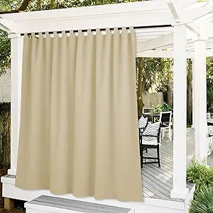 RYB HOME Outdoor Curtains Extra Long for Privacy and Sun Block