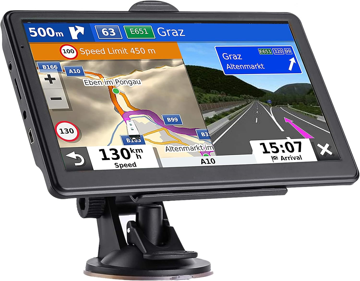 GPS Navigator for Car and Truck with 2026 Maps and Alerts