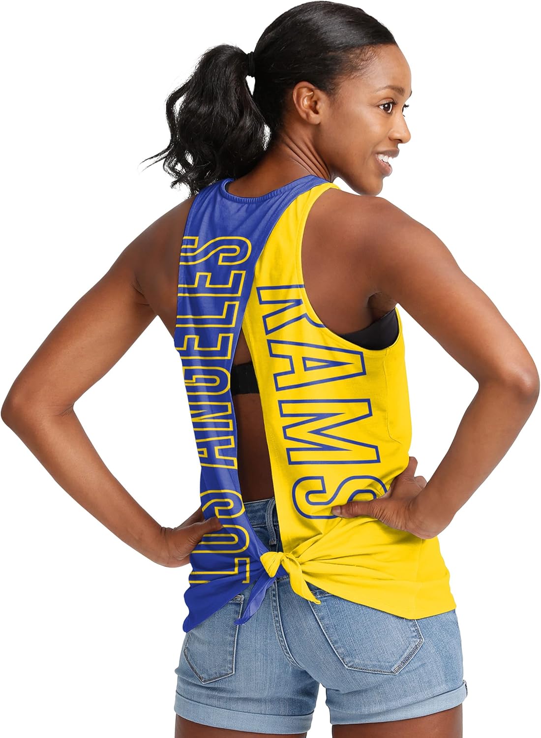 NFL Womens Team Logo Tie-Breaker Tank Top for Game Day Style