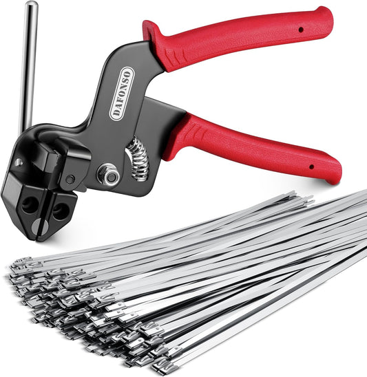 Stainless Steel Cable Tie Gun Kit for Heavy Duty Use