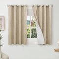 Blackout Curtains 54 in Length 2 Panels - Total Light Blocking