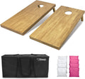 Regulation Size Wooden Cornhole Boards Set 4 ft x 2 ft - Stained made