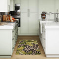 Marina Low Profile Indoor/Outdoor Woven Rug - Durable Safari Green 2ft