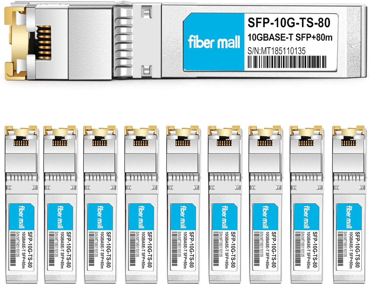 10G SFP+ to RJ45 80m Transceiver Module for Juniper Networks