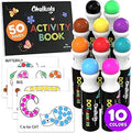 Chalkola 10 Washable Dot Markers for Toddlers - Mess-Free Creativity