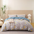 OAITE Duvet Cover Set 90in x 90in - Soft 100% Cotton Comforter Cover